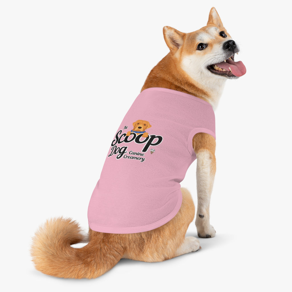 Pet Tank Top - "The Scoop Dog" Canine Creamery Graphic
