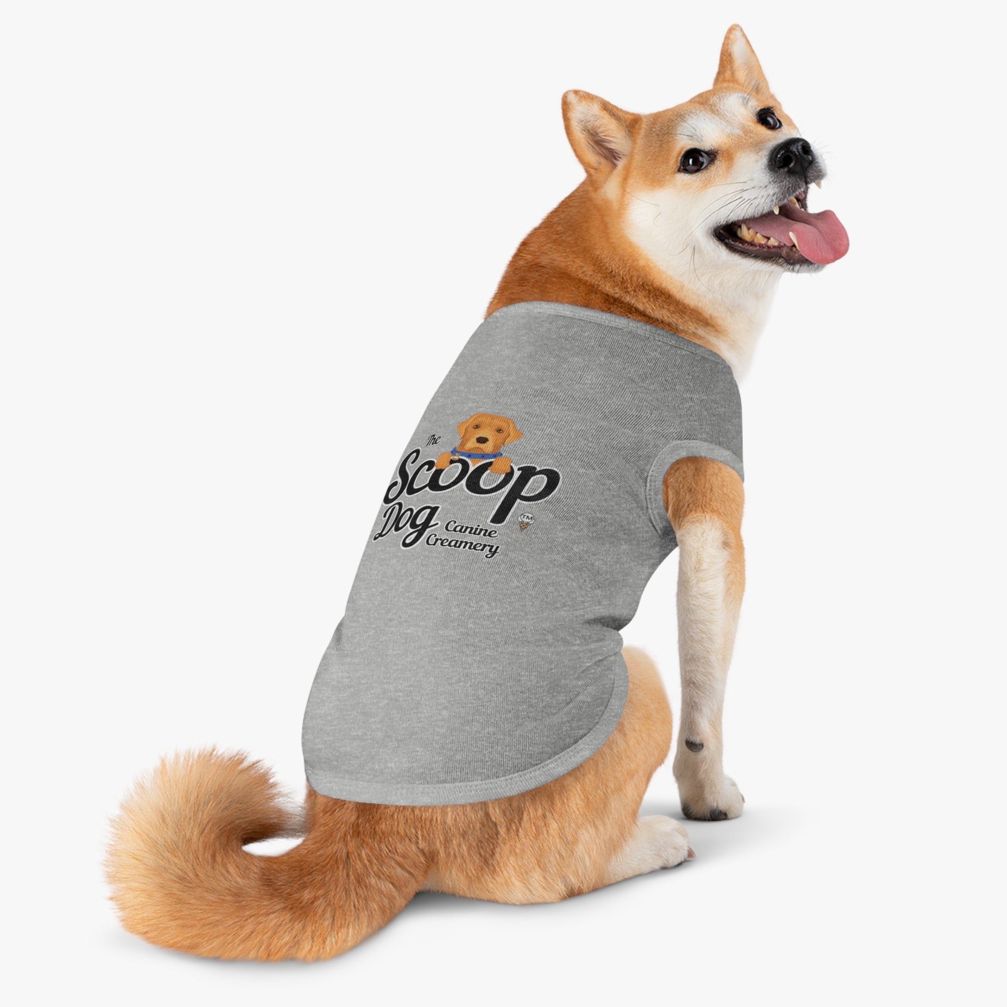 Pet Tank Top - "The Scoop Dog" Canine Creamery Graphic