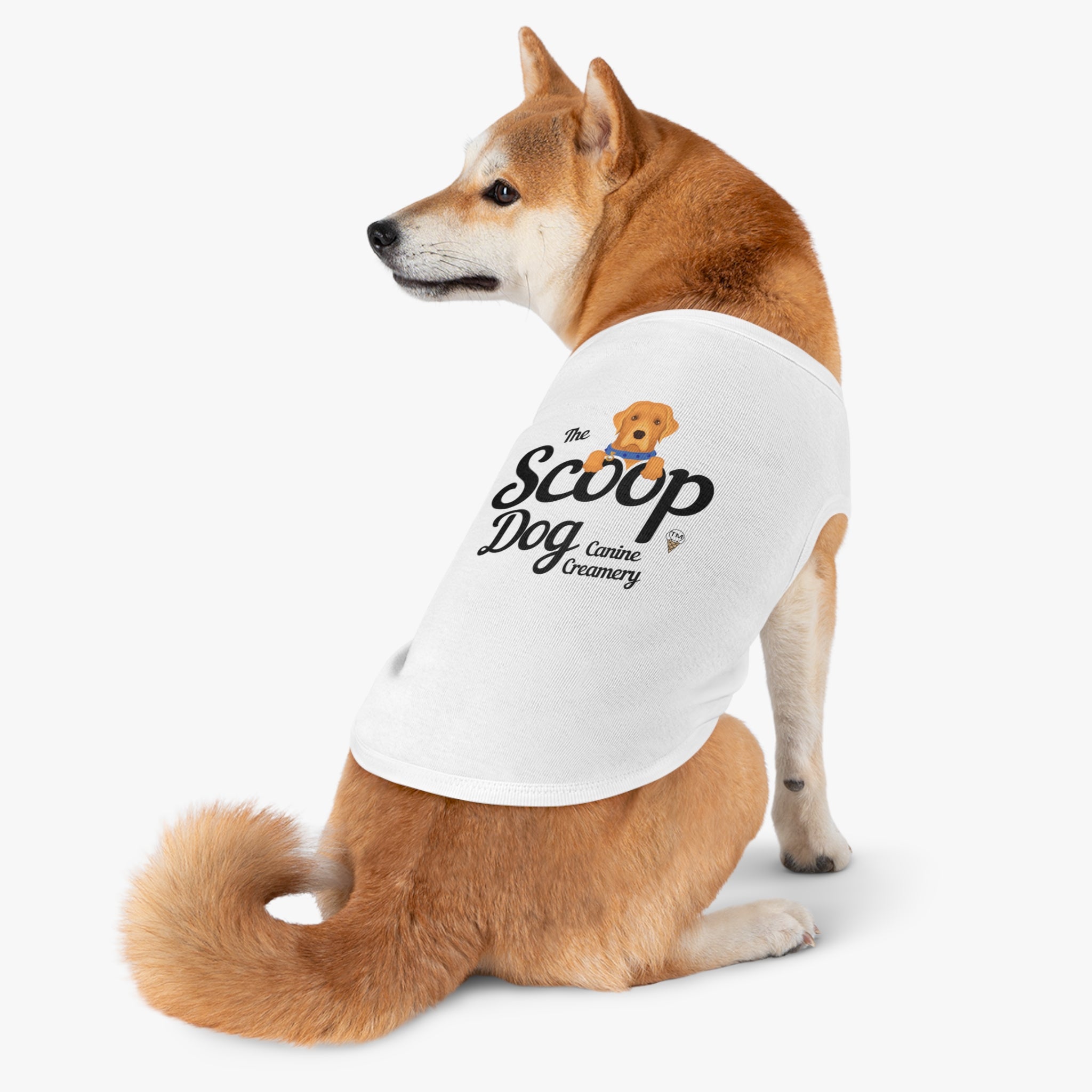 Pet Tank Top - "The Scoop Dog" Canine Creamery Graphic
