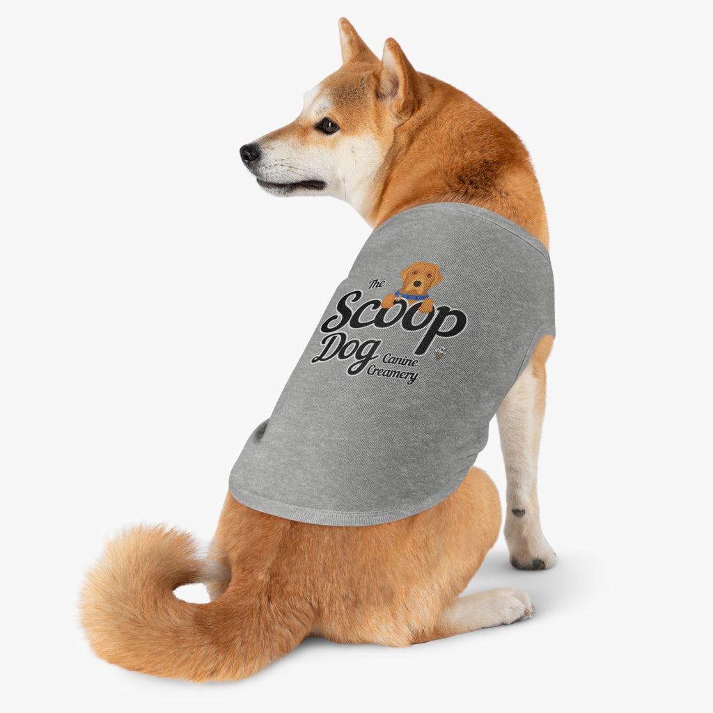 Pet Tank Top - "The Scoop Dog" Canine Creamery Graphic