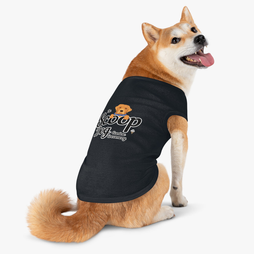 Pet Tank Top - "The Scoop Dog" Canine Creamery Graphic