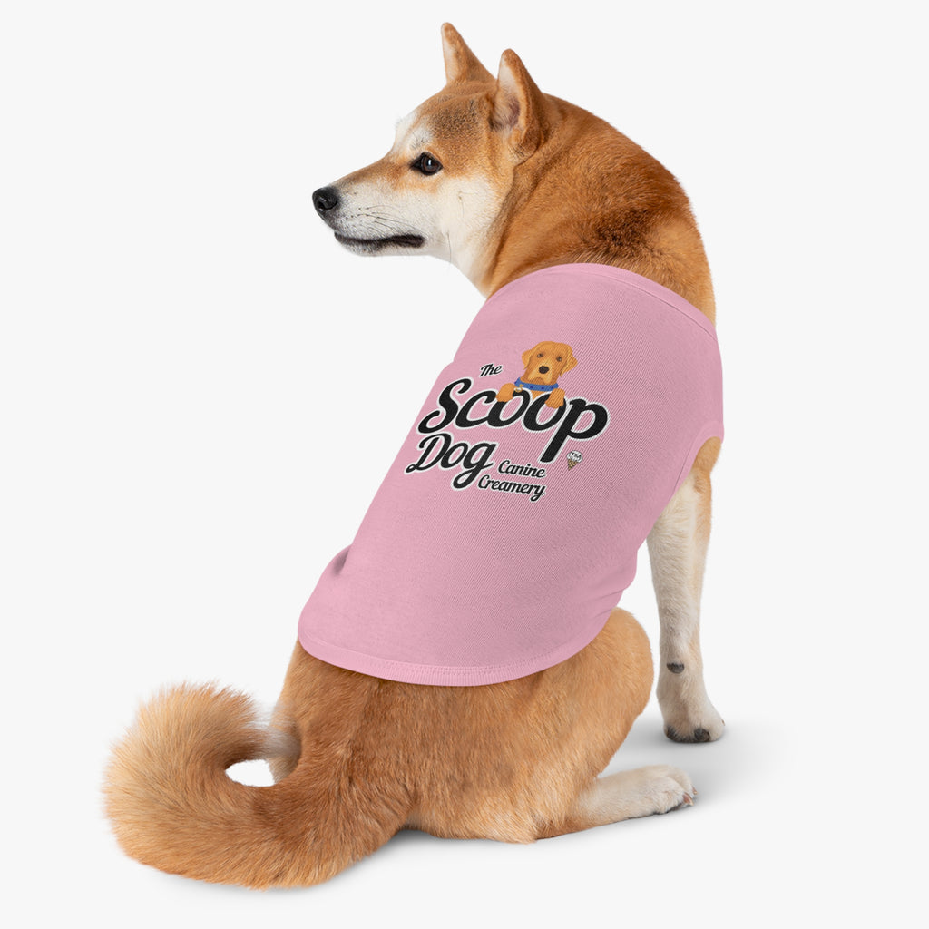 Pet Tank Top - "The Scoop Dog" Canine Creamery Graphic