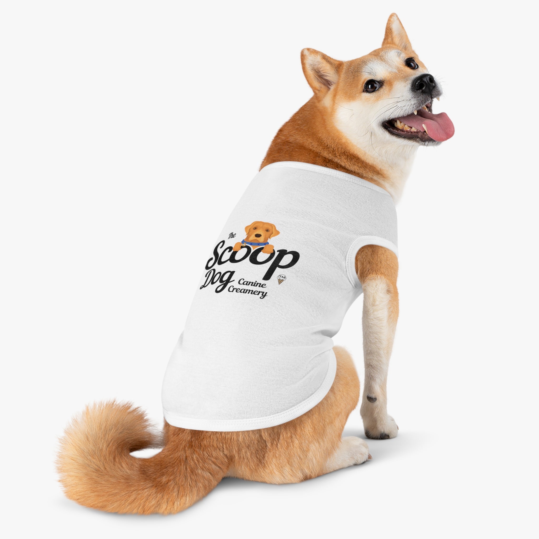 Pet Tank Top - "The Scoop Dog" Canine Creamery Graphic