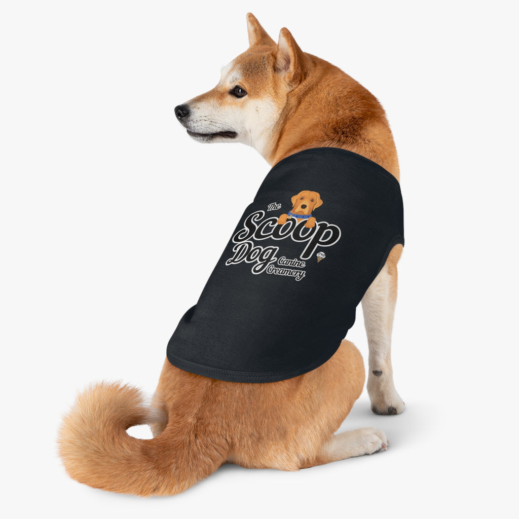 Pet Tank Top - "The Scoop Dog" Canine Creamery Graphic