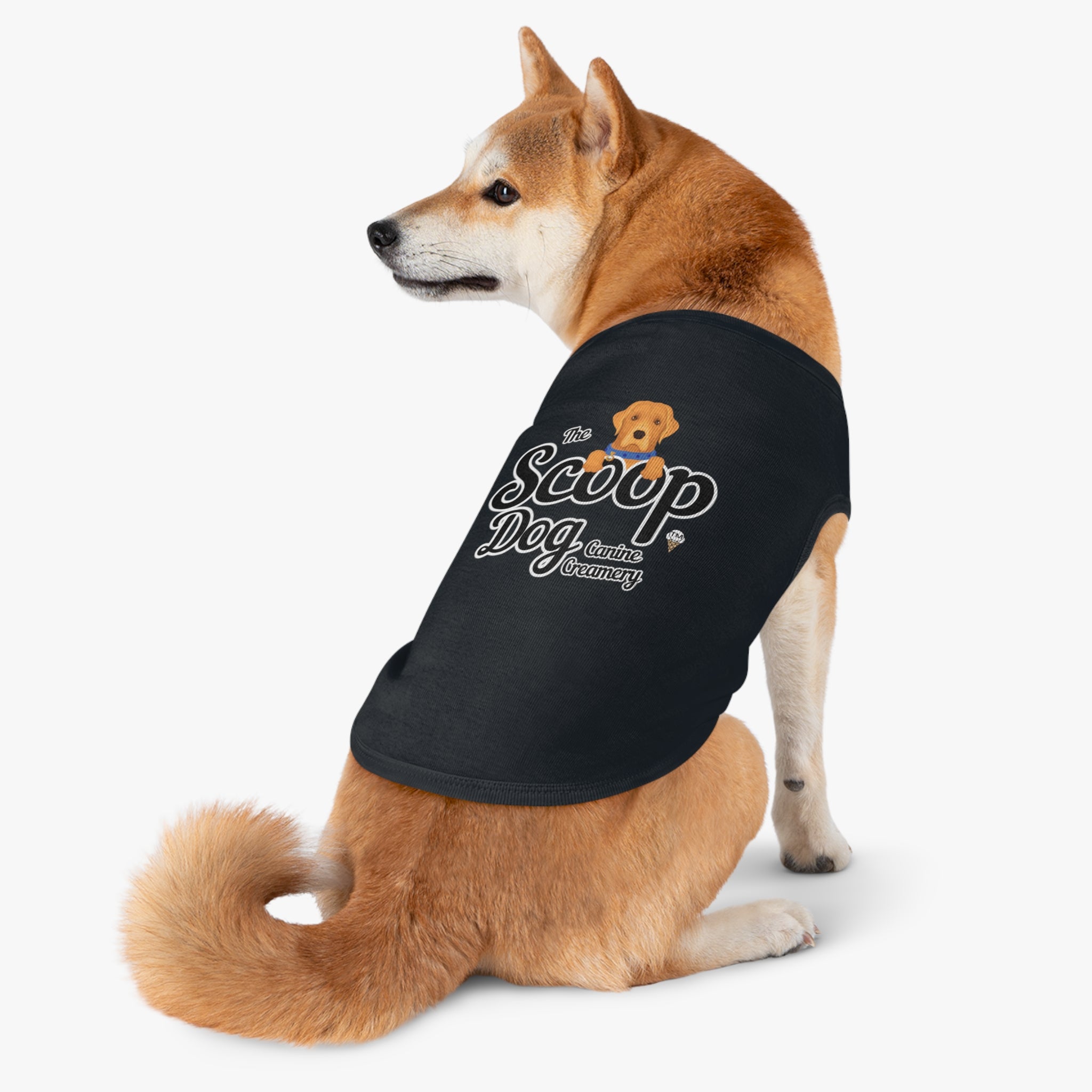 Pet Tank Top - "The Scoop Dog" Canine Creamery Graphic