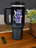 Dog Mom Galaxy Glitter Tumbler
